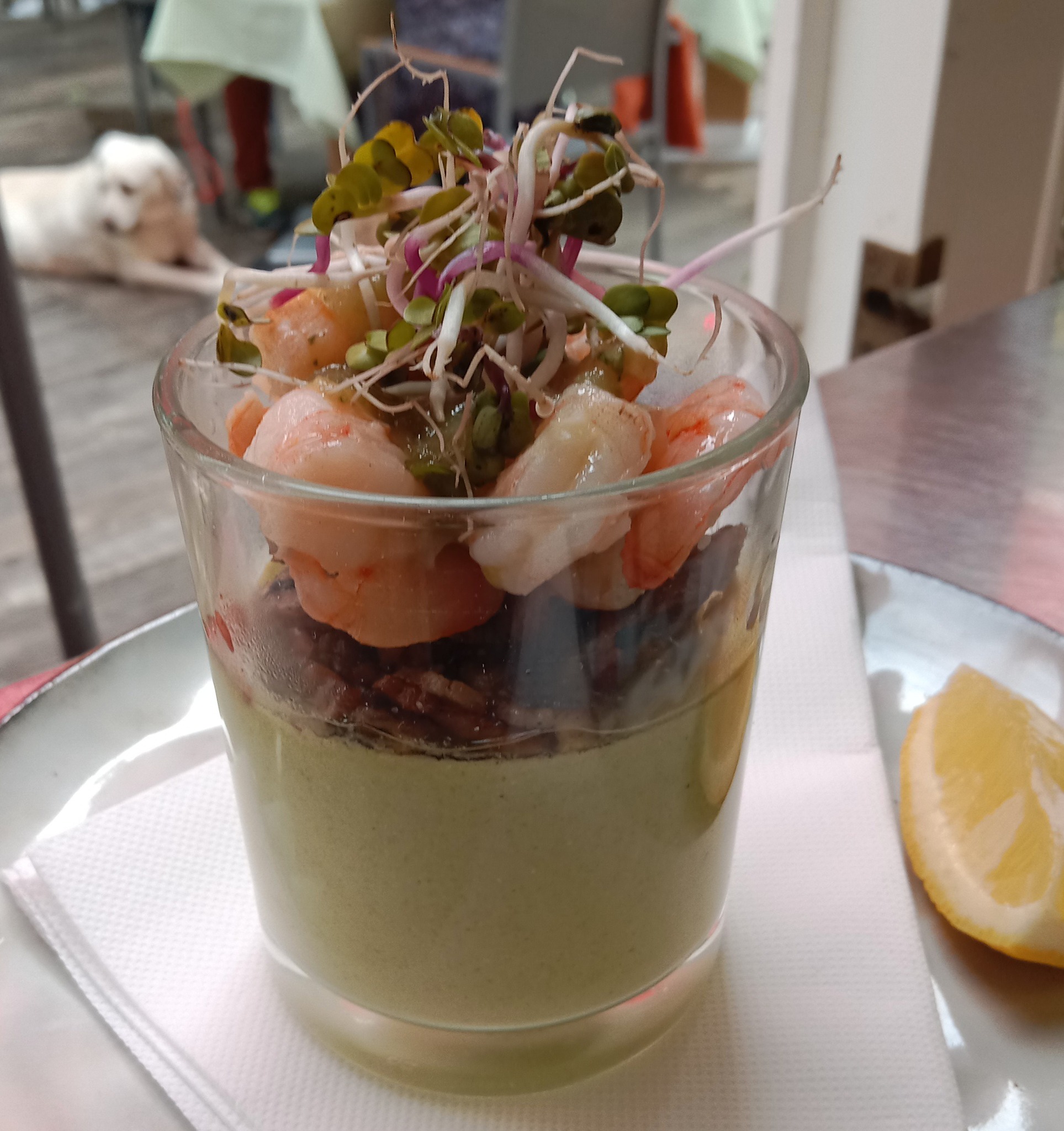 Crevettes marine influence asiatique