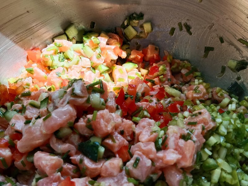Tartare de saumon